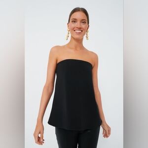 NWT Tuckernuck Strapless Noir Crepe Marin Top Size Small